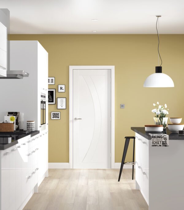 Internal White Primed Salerno Fire Door - Image 3