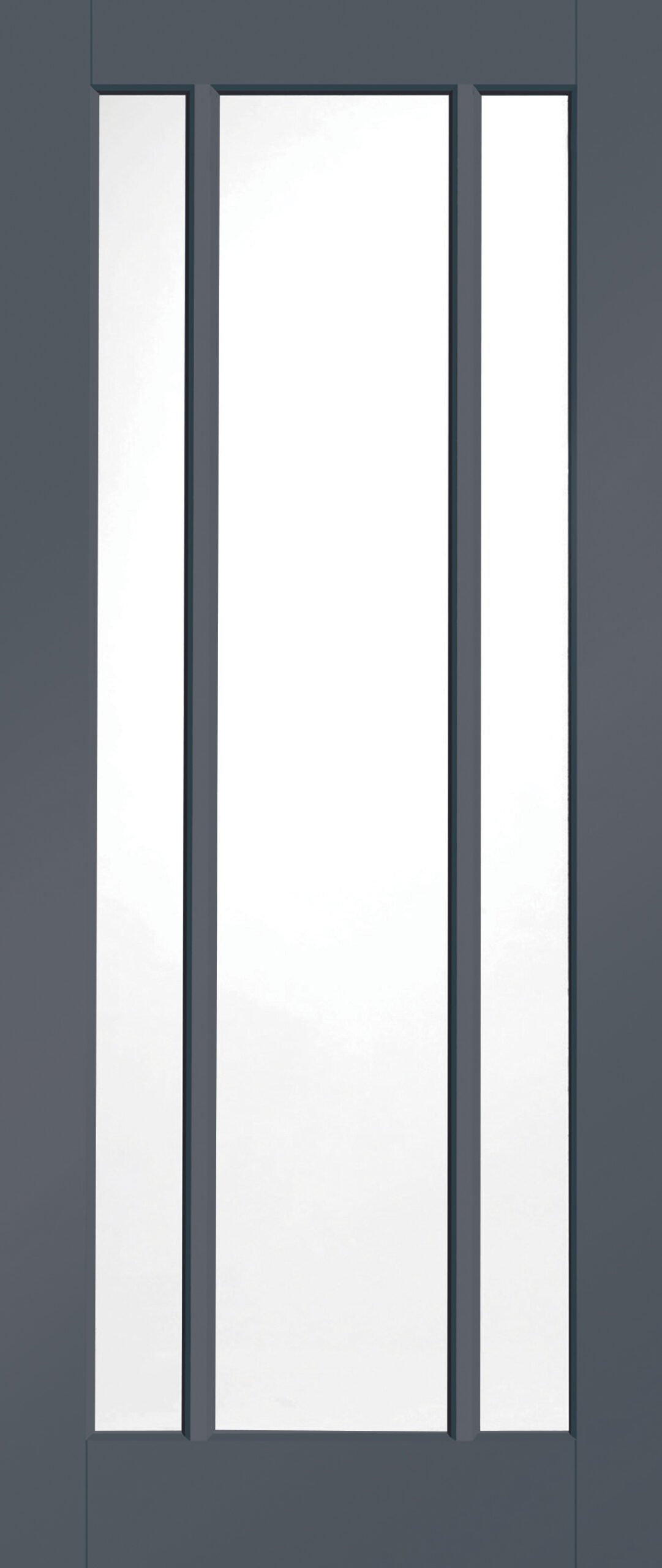 Internal White Primed Worcester Door with Clear Glass Fire Door – 1981 x 838 x 44 mm, Cinder