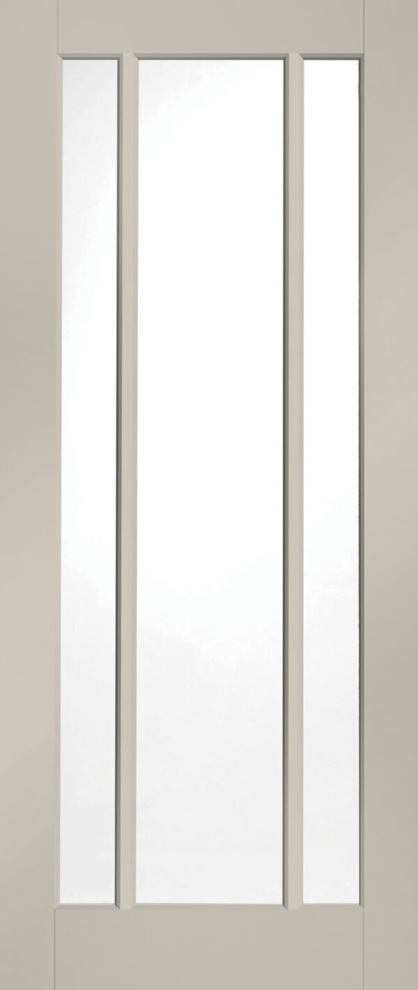 Internal White Primed Worcester Door with Clear Glass - Image 4