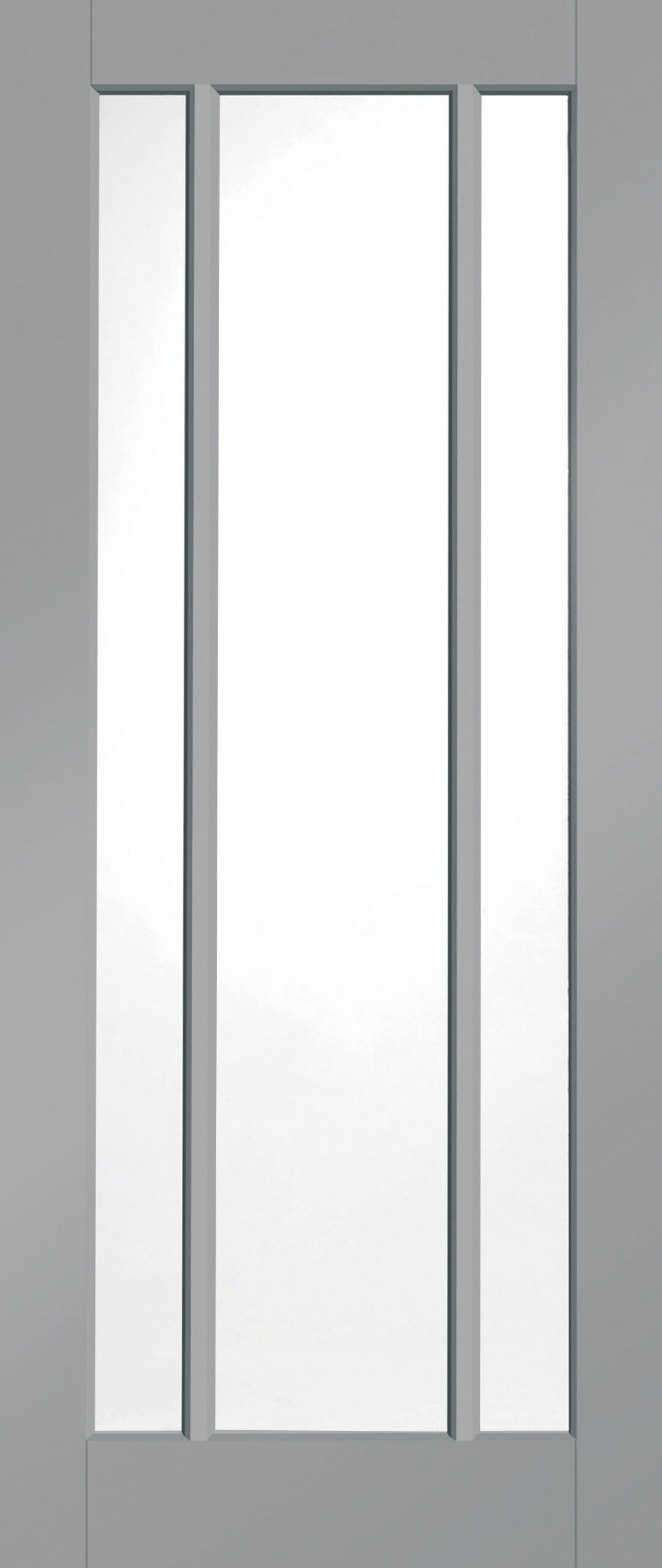 Internal White Primed Worcester Door with Clear Glass Fire Door – 1981 x 838 x 44 mm, Storm