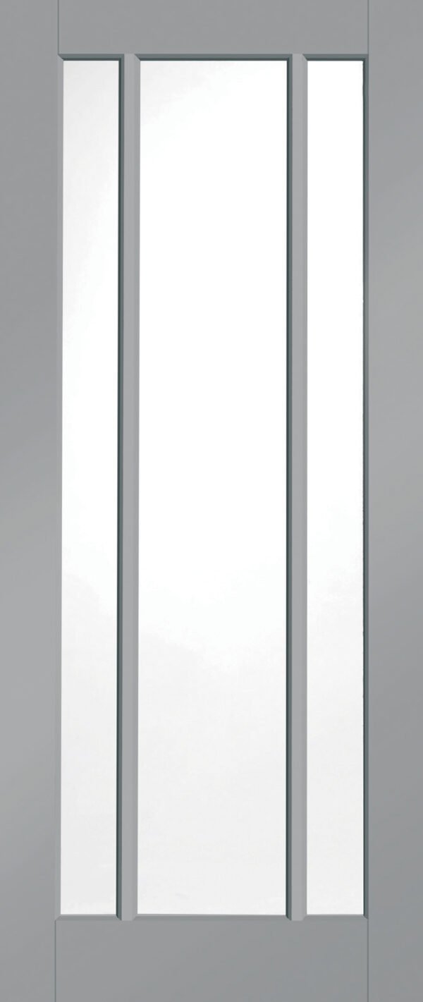 Internal White Primed Worcester Door with Clear Glass - Image 9