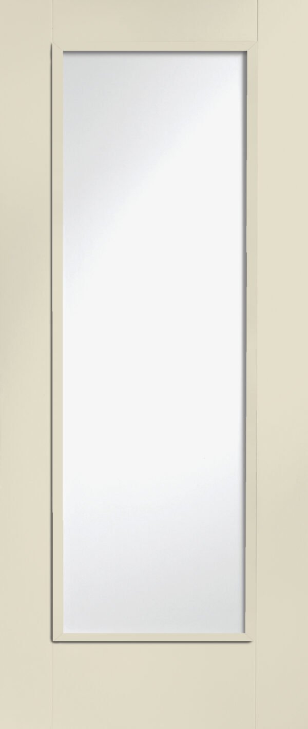 Internal White Primed Pattern 10 Fire Door with Clear Glass - Image 5