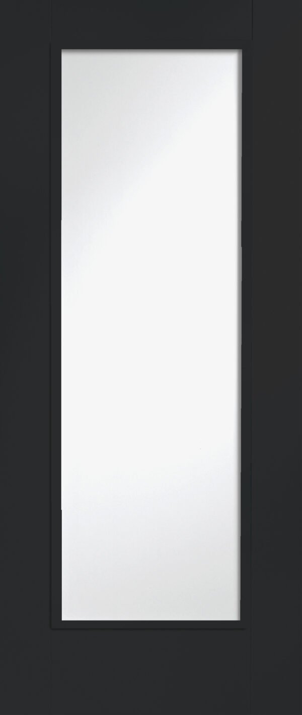 Internal White Primed Pattern 10 Fire Door with Clear Glass - Image 8