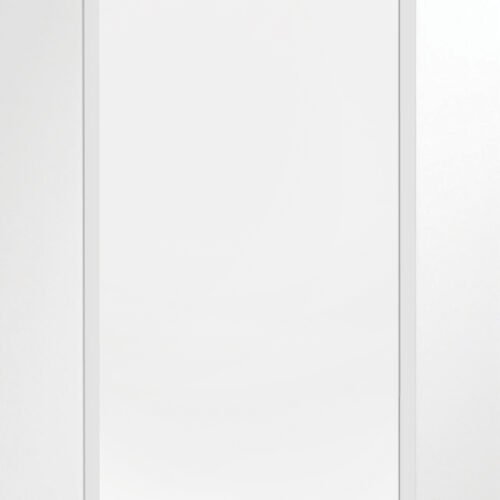 Internal White Primed Pattern 10 Fire Door with Clear Glass