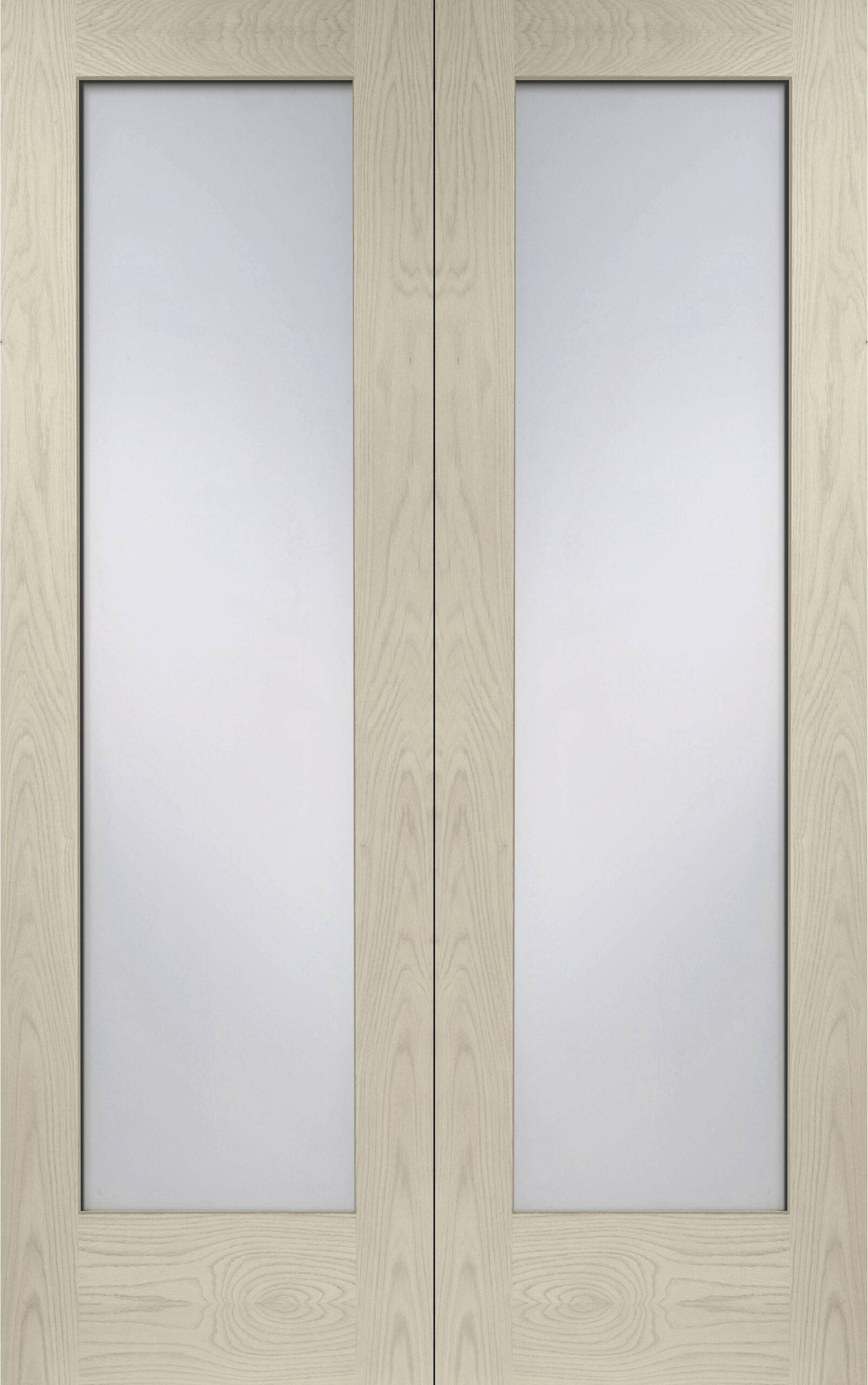 Internal Oak Pattern 10 Door Pair with Obscure Glass – Blanco, 1981 x 1168 x 40 mm