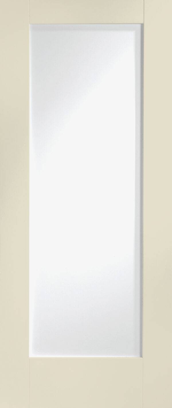 Internal White Primed Pattern 10 Fire Door with Clear Glass - Image 5