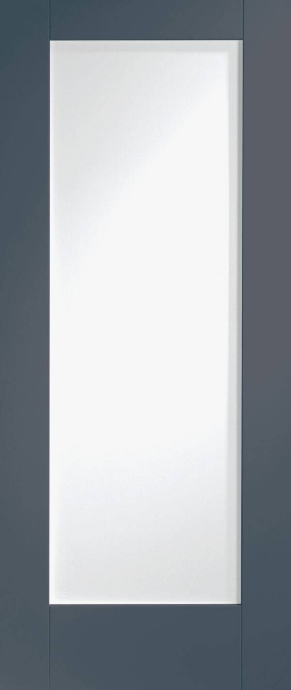 Internal White Primed Pattern 10 Fire Door with Clear Glass - Image 9