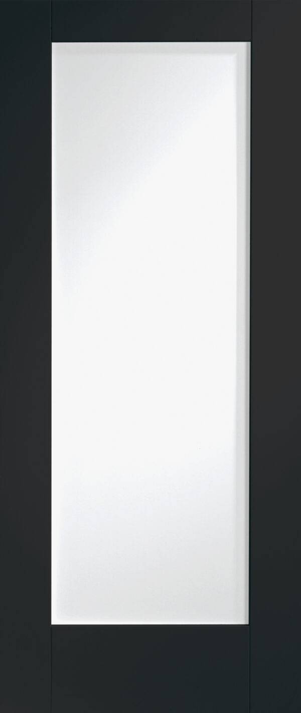 Internal White Primed Pattern 10 Fire Door with Clear Glass - Image 8