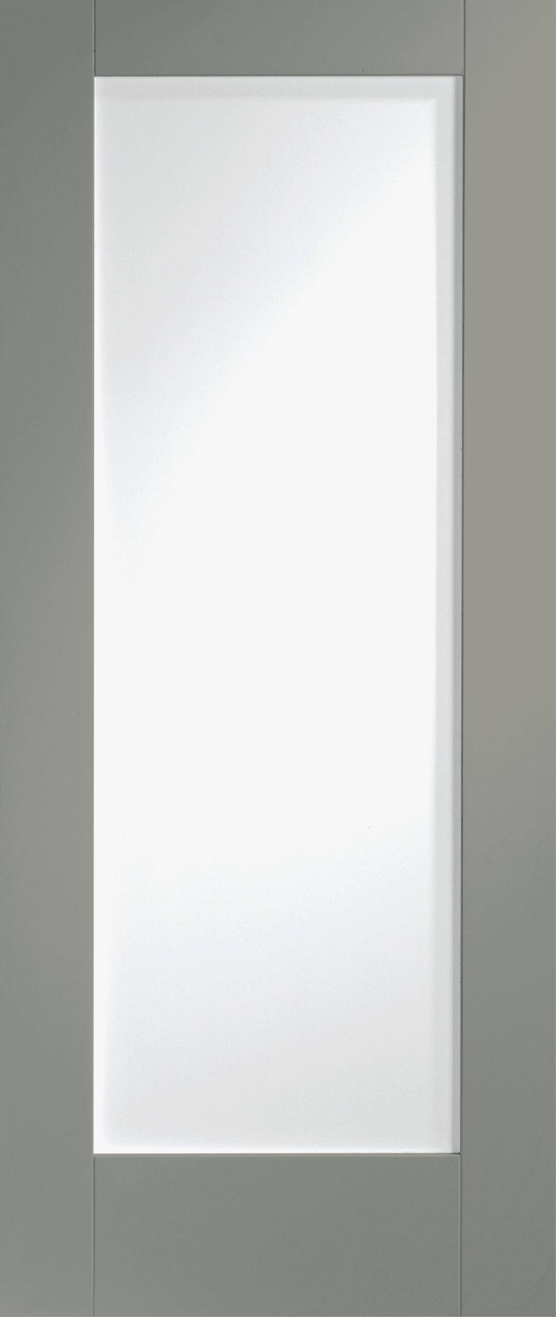 Internal White Primed Pattern 10 Fire Door with Clear Glass – 2032 x 813 x 44 mm, Slate