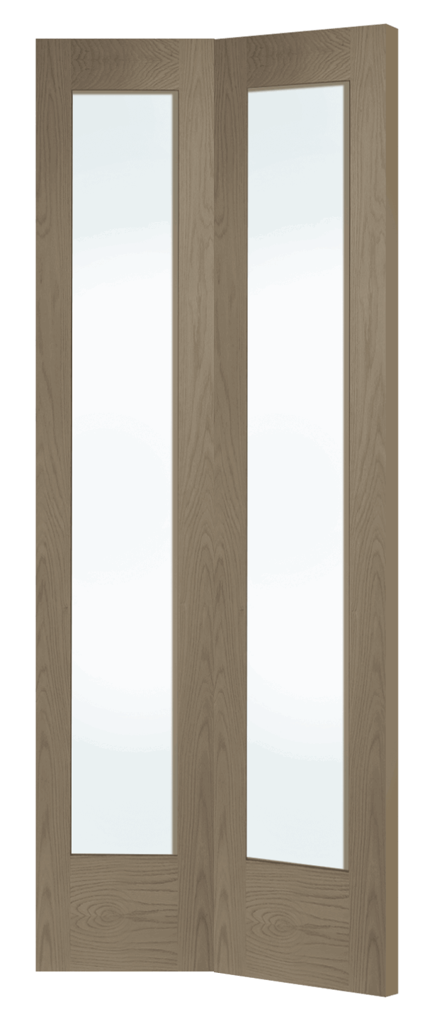 Internal Oak Pattern 10 Bi-Fold with Clear Glass - Image 6