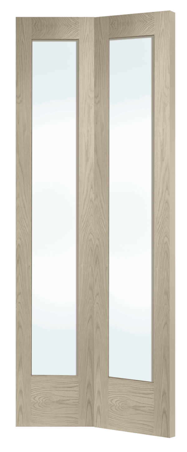 Internal Oak Pattern 10 Bi-Fold with Clear Glass - Image 8