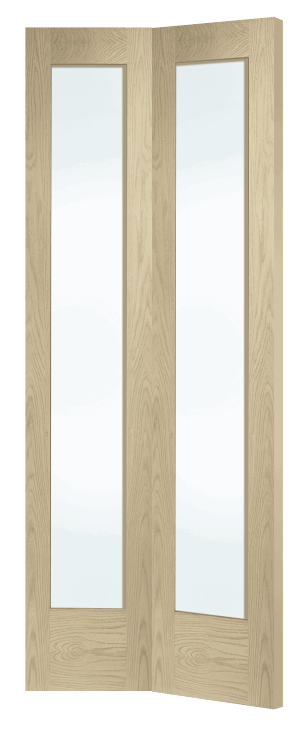 Internal Oak Pattern 10 Bi-Fold with Clear Glass - Image 7