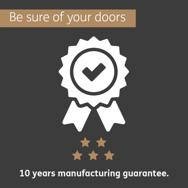 Internal Oak Shaker 4 Panel Door with Clear Glass - Image 9