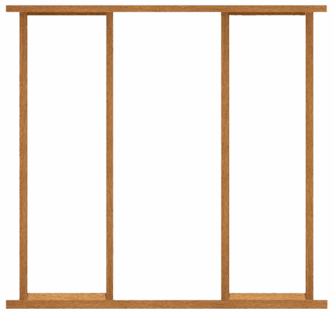 External Oak Side Light Frame Kit