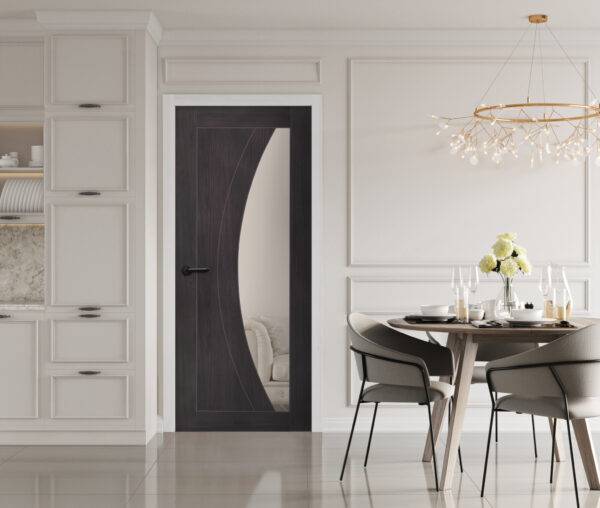Internal Laminate Umber Grey Salerno with Clear Glass - Image 3