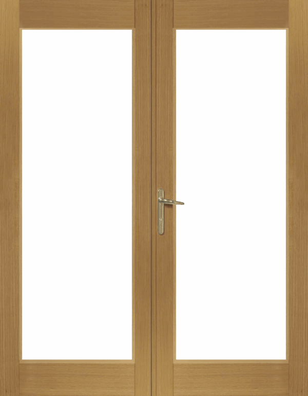 La Porte French Door In Pre-Finished External Oak (Brass Hardware)