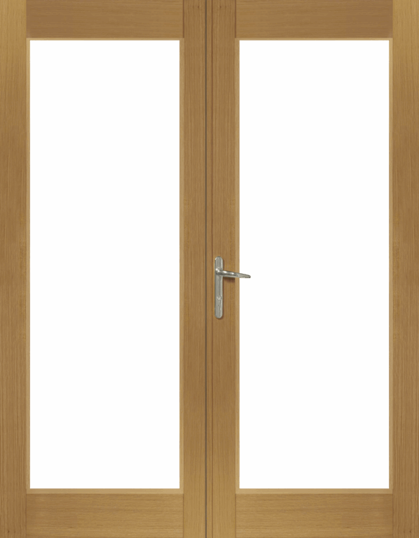 La Porte French Door In Pre-Finished External Oak (Chrome Hardware) - Image 4