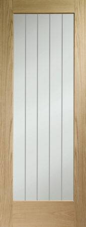 Internal Oak Suffolk Pattern 10 (Clear Etched Glass)
