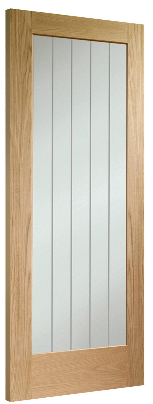 Internal Oak Suffolk Pattern 10 (Clear Etched Glass) - Image 2