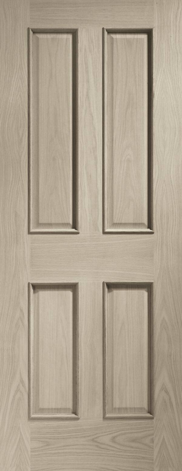Internal Oak Victorian 4 Panel with Raised Mouldings - Image 11