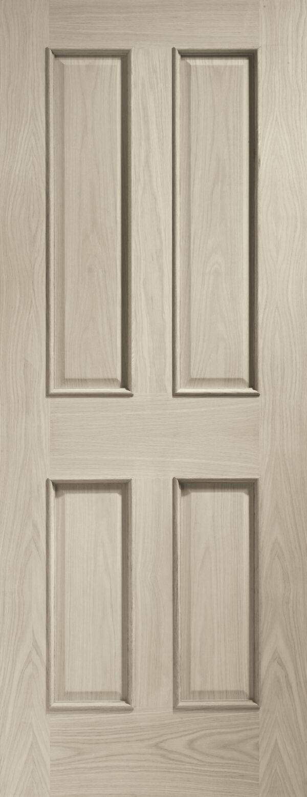 Internal Oak Victorian 4 Panel with Raised Mouldings - Image 8