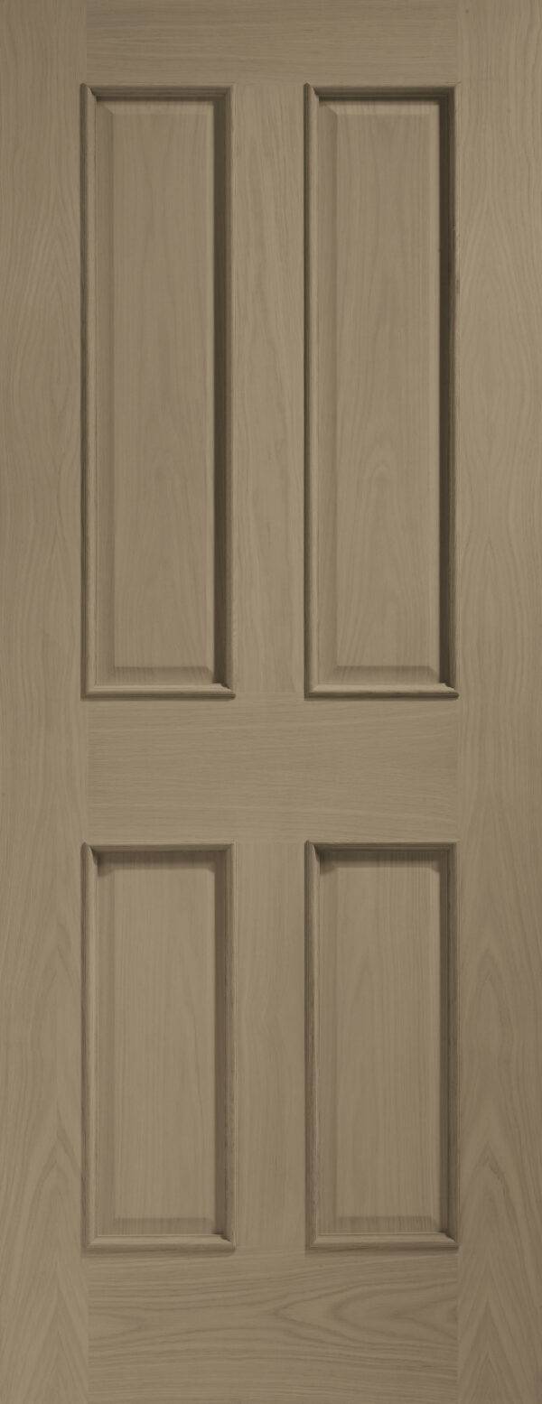 Internal Oak Victorian 4 Panel with Raised Mouldings - Image 10