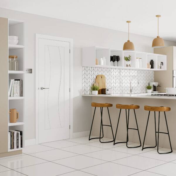 Internal White Pre-Finished Florence Fire Door - Image 3