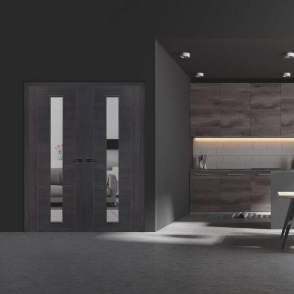 Internal Laminate Umber Grey Forli with Clear Glass - Image 6