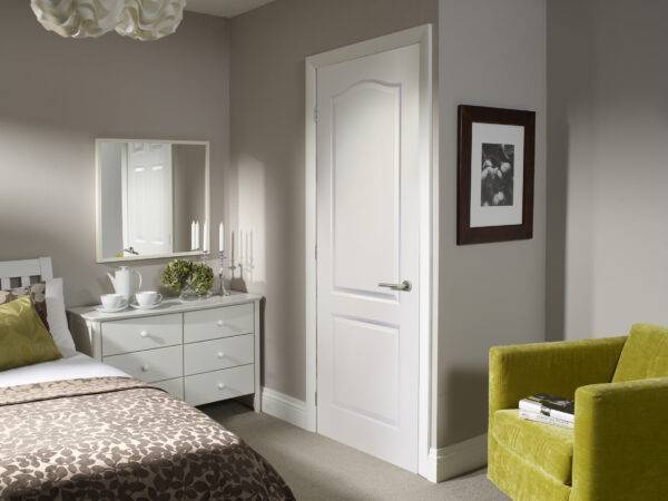 Internal White Moulded Classique 2 Panel Door - Image 3