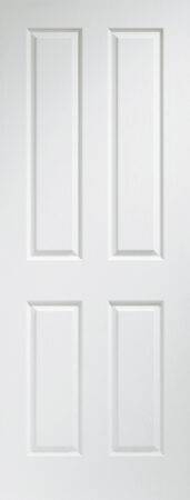 Internal Pre-Finished White Moulded Victorian 4 Panel Door