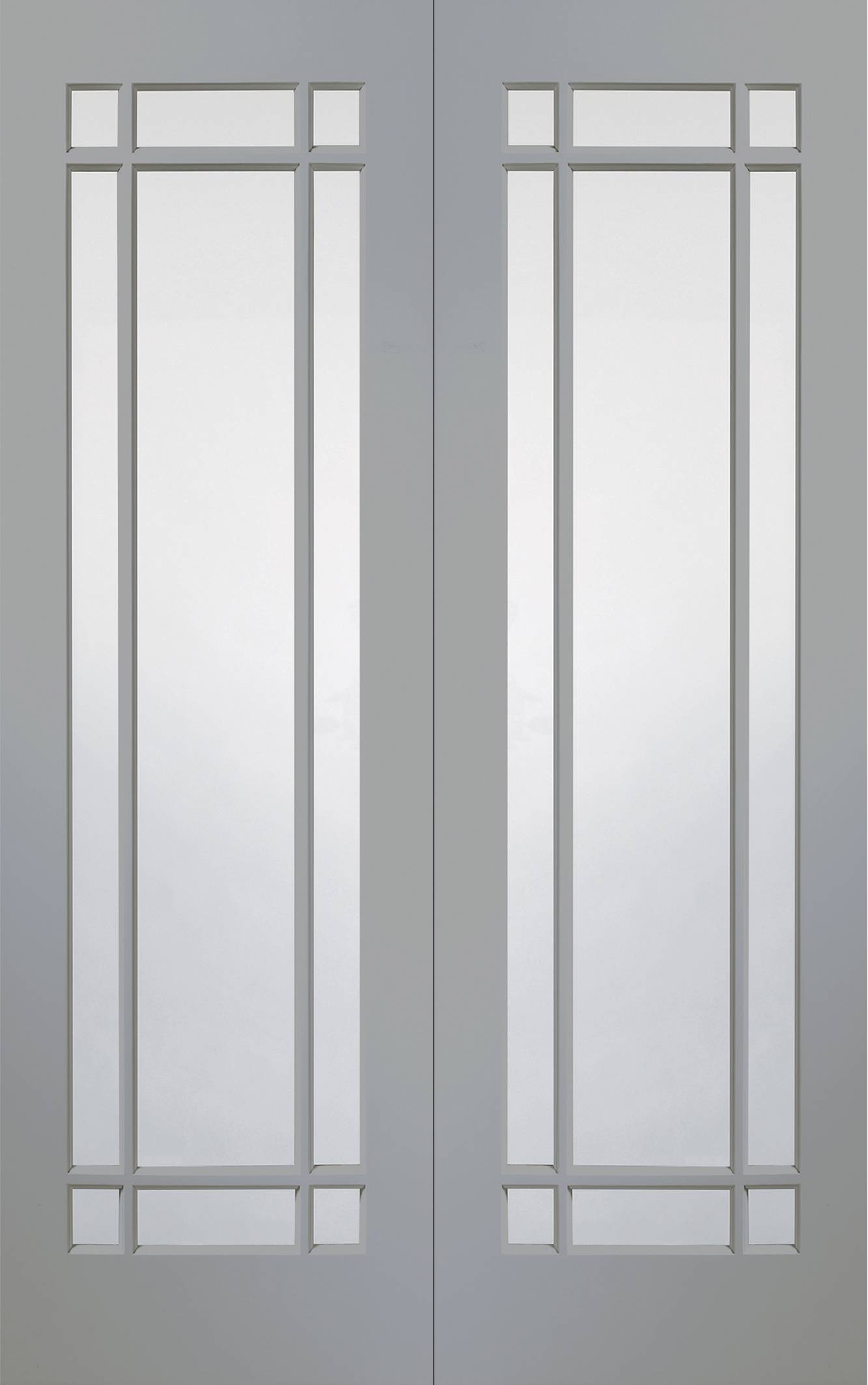 Internal White Primed Cheshire Pair with Clear Glass – Storm, 1981 x 1168 x 40 mm