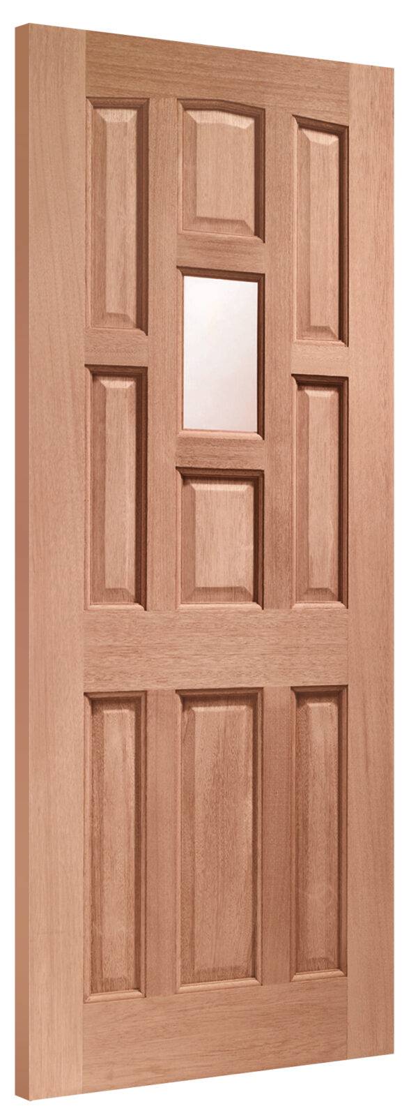 Dowelled Single Glazed York Door with Obscure Glass - Image 2