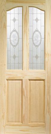 Internal Pine Rio with Crystal Rose Glass