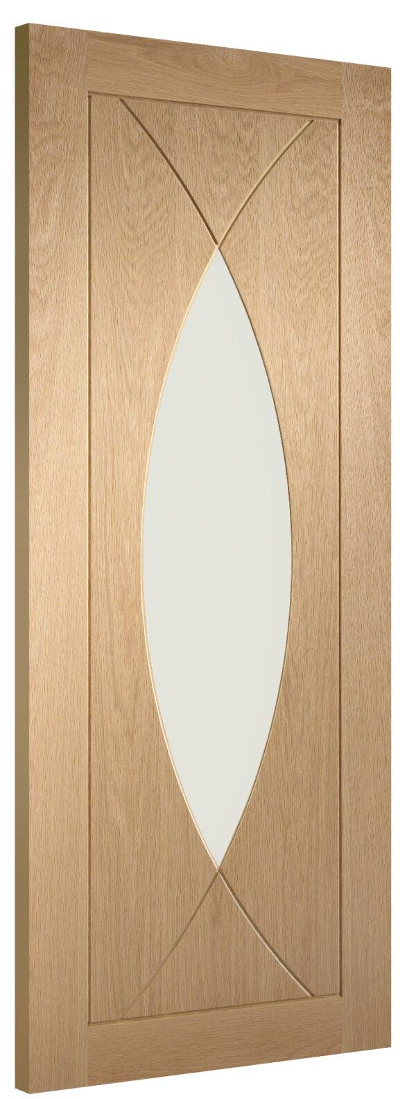 Internal Oak Pesaro with Clear Glass Fire Door - Image 2