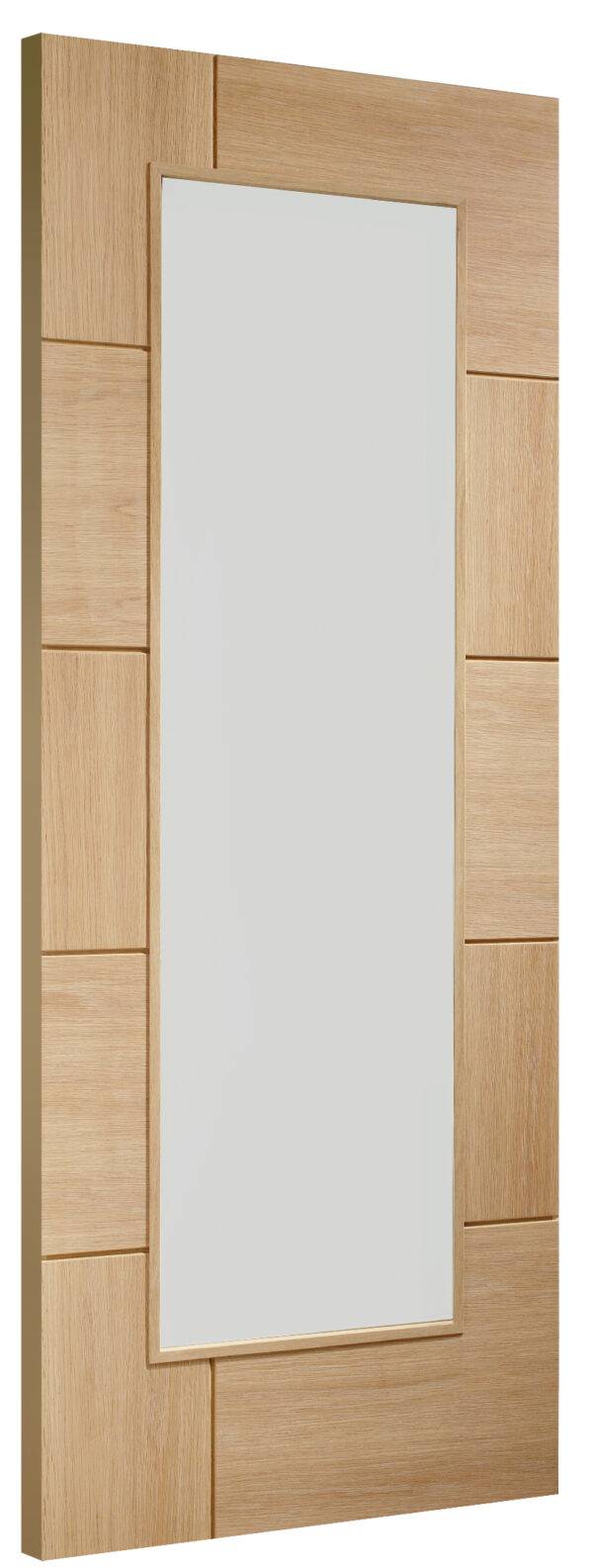 Internal Oak Ravenna Door with Clear Glass - Image 2