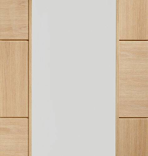 Internal Oak Ravenna Door with Clear Glass