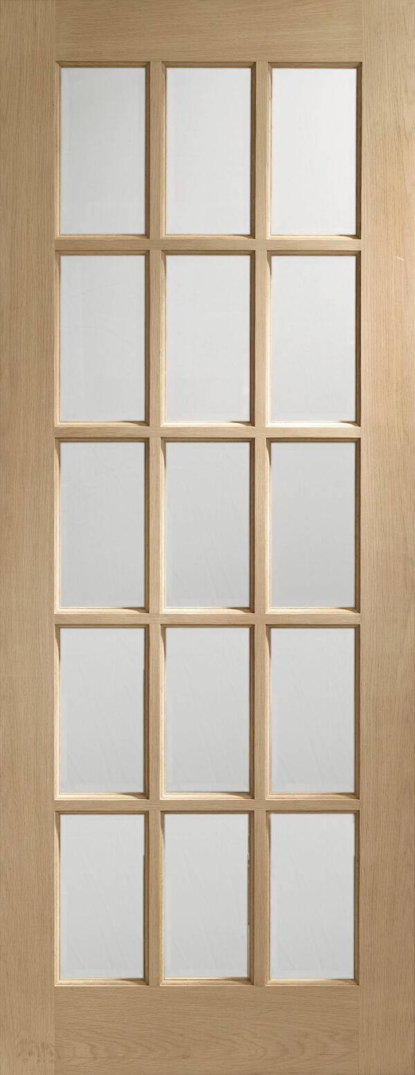 Internal Oak SA77 with Clear Bevelled Glass - Image 11