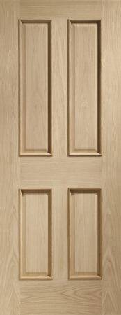 Internal Oak Victorian 4 Panel with Raised Mouldings