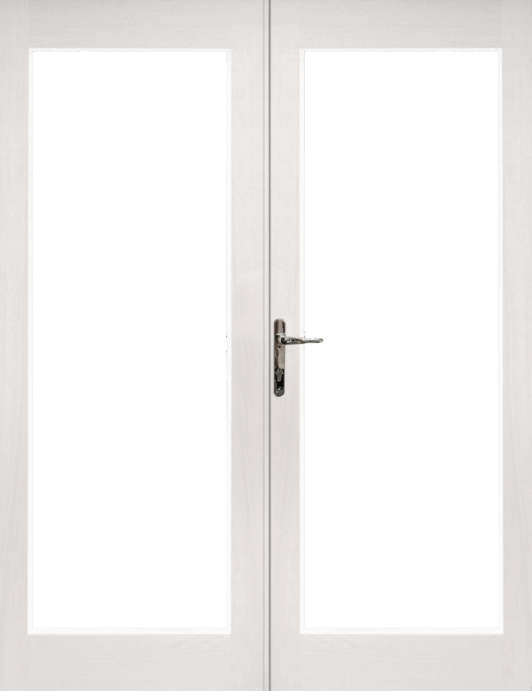 La Porte French Door in Pre-Finished External White (Chrome Hardware) - Image 4