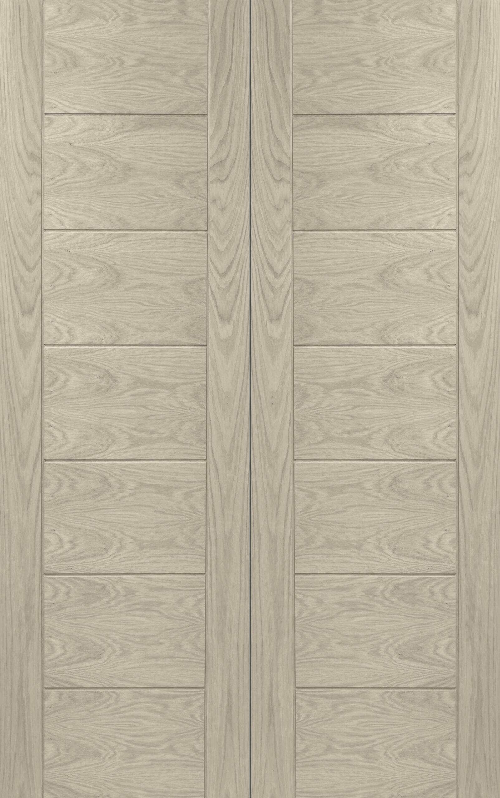 Palermo Internal Oak Rebated Door Pair – Blanco, 1981 x 1524 x 40 mm
