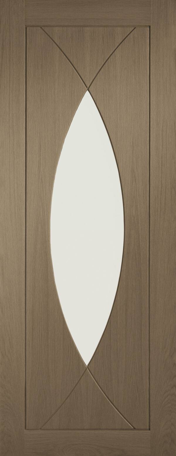 Internal Oak Pesaro with Clear Glass Fire Door - Image 9