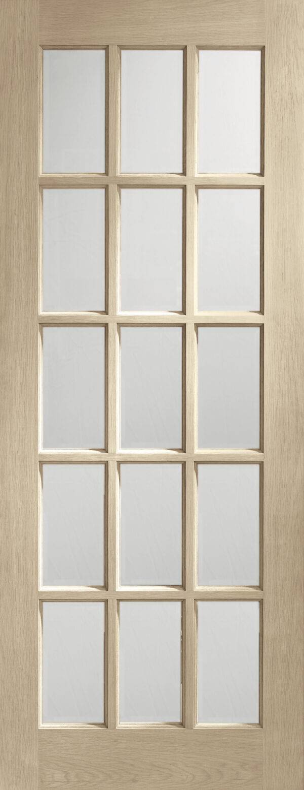 Internal Oak SA77 with Clear Bevelled Glass - Image 8