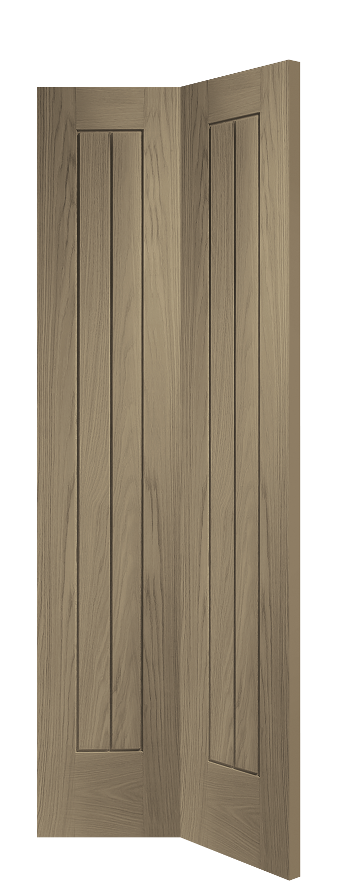 Internal Oak Suffolk Bi-Fold – Cappuccino, 1981 x 762 x 35 mm