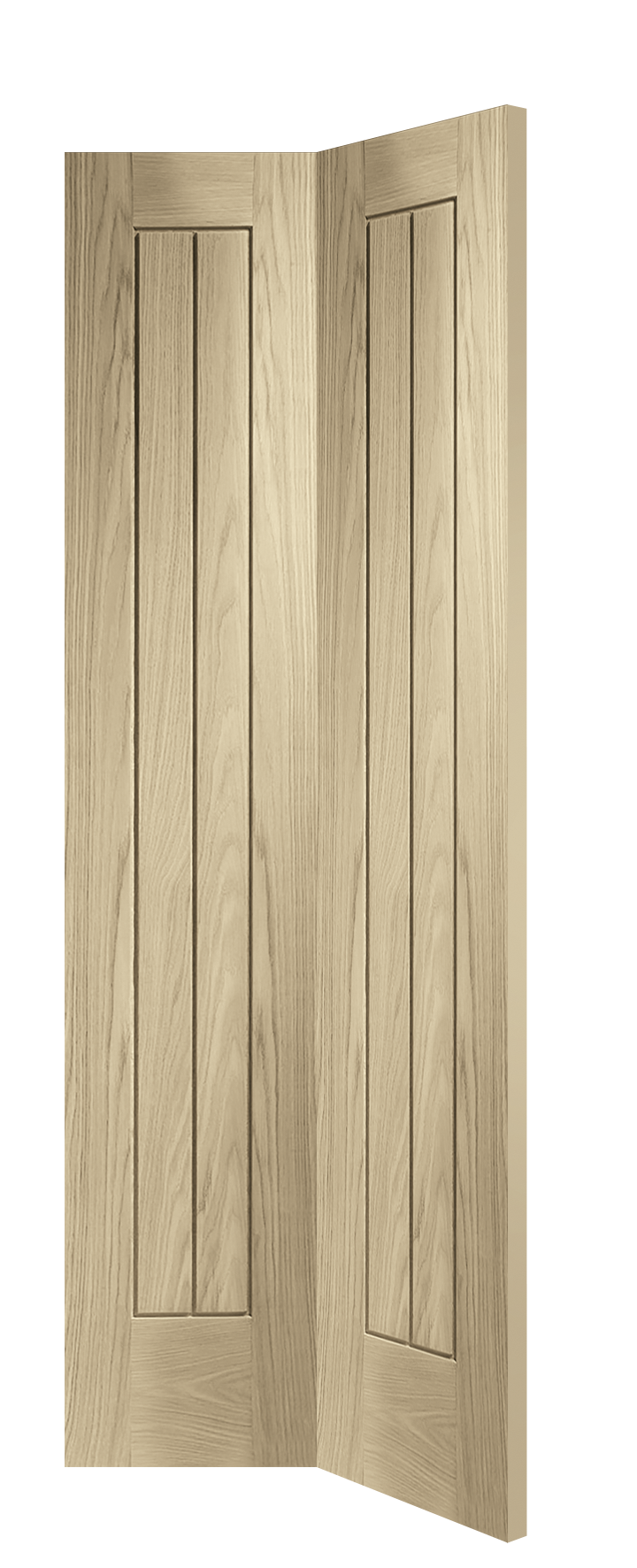 Internal Oak Suffolk Bi-Fold – Latte, 1981 x 686 x 35 mm