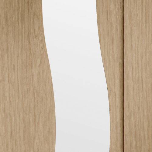 Internal Oak Pre-Finished Florence Door with Clear Glass