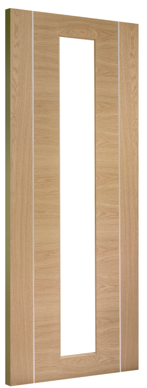 Internal Oak Pre-Finished Forli Door Clear Glass - Image 2