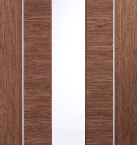 Internal Walnut Pre-Finished Forli with Clear Glass