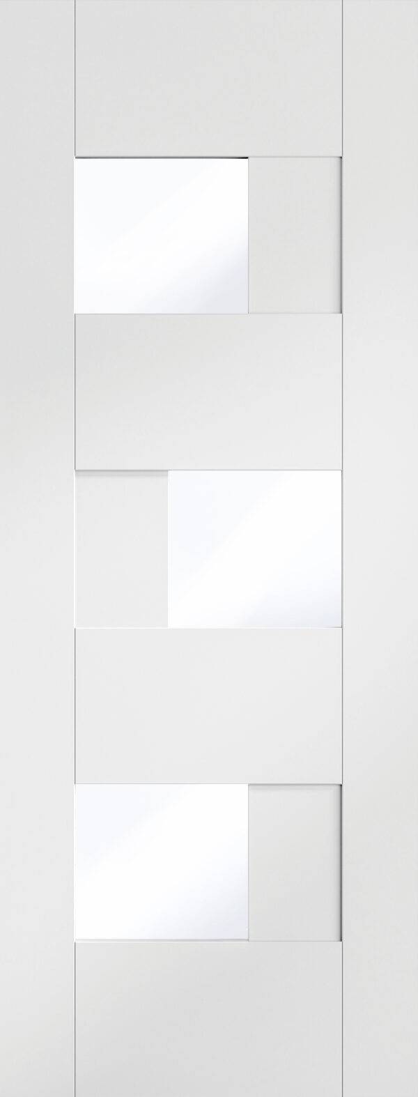 Pre-Finished Internal White Perugia Door with Clear Glass - Image 5