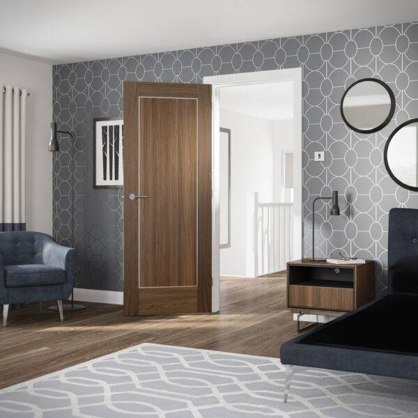 Internal Walnut Pre-Finished Varese Fire Door - Image 3