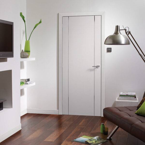 Pre-Finished Internal White Forli Fire Door - Image 3